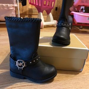 Michael Kors toddler size 8 black boots new